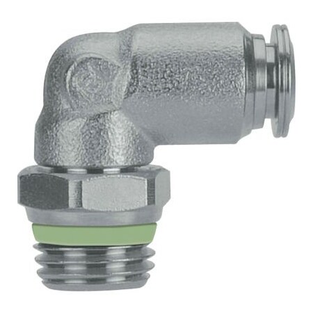 Alpha Technologies AIGNEP Swivel Male Elbow, 12mm Tube x 3/8 BSPP Thread, Stainless Steel 60115-12-3/8